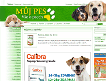 Tablet Screenshot of muj-pes.cz